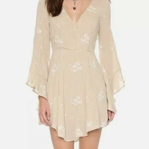 Free People Jasmine Boho Flowy Mini Dress – SZ 6